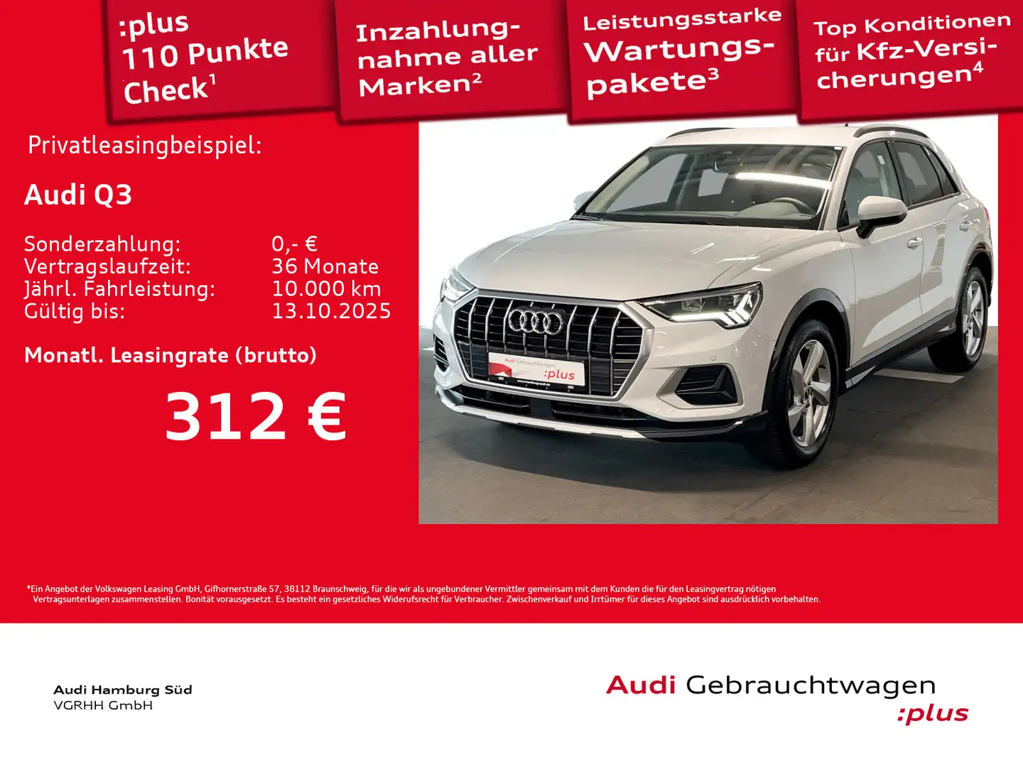 Audi Q3 35 TFSI advanced S tronic NAVI/KAMERA/LED/ACC Weiß - 1