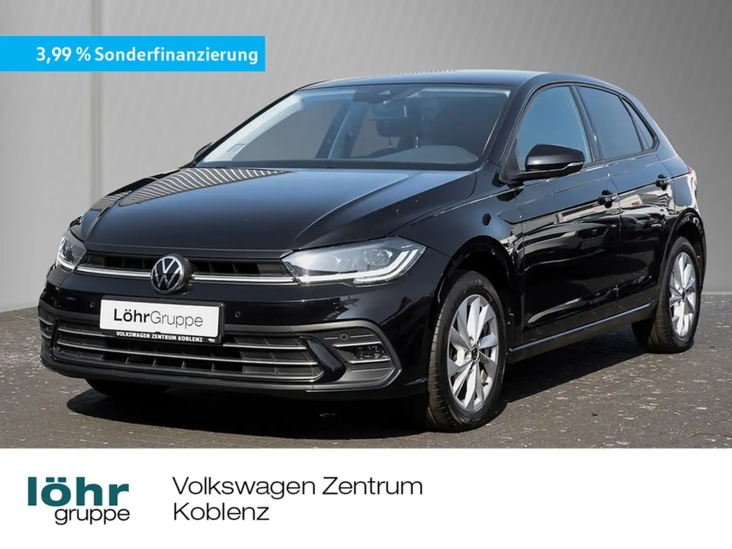 Volkswagen Polo 1.0 TSI Style RFK/LED/SHZ Schwarz - 1