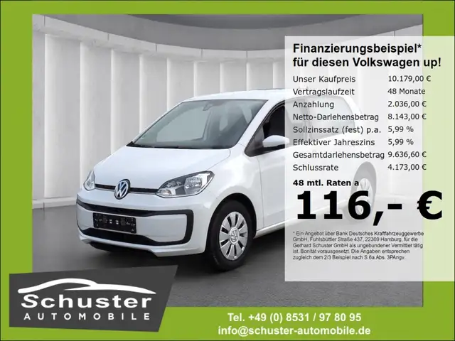 Volkswagen up! move*Tempo PDC Klima Licht/Regensen Bluetoo