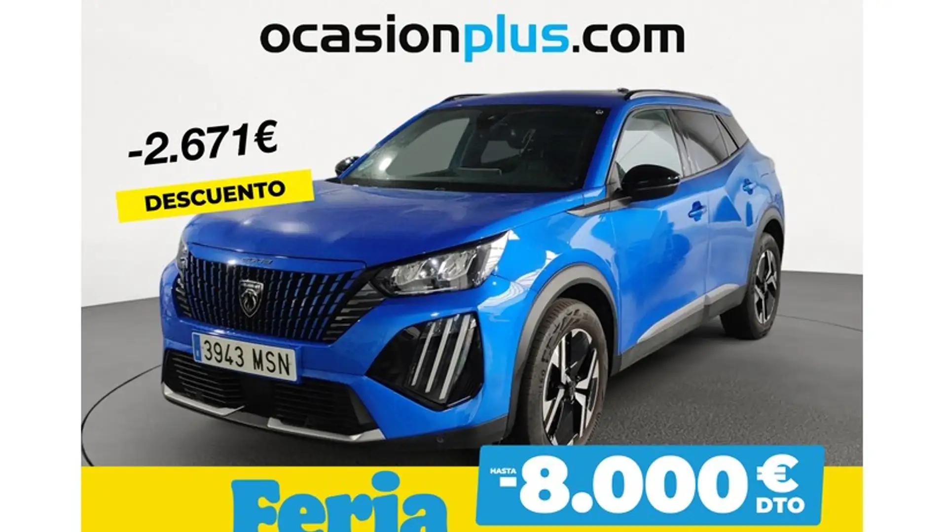 Peugeot 2008 1.2 PureTech S&S Allure EAT8 130 Bleu - 1