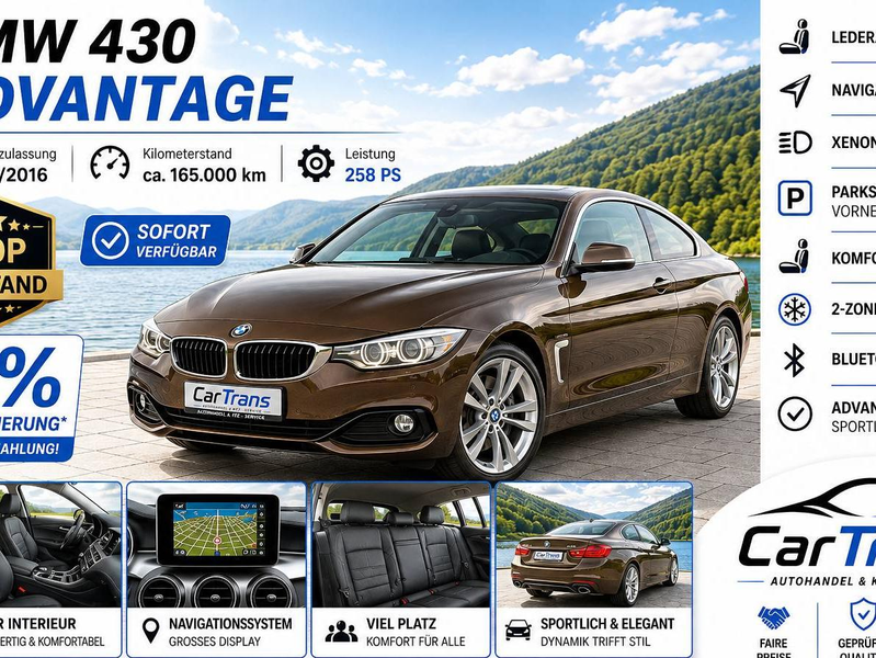 BMW 430 d Advantage + LED + LEDER + NAVI + 0% FINANZIERUNG — photo 3