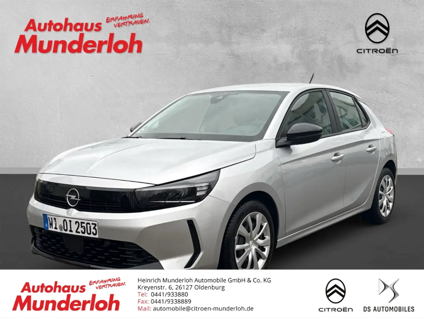 Opel Corsa F Edition 1.2 Turbo KOMFORT-PAKET Plateado - 1