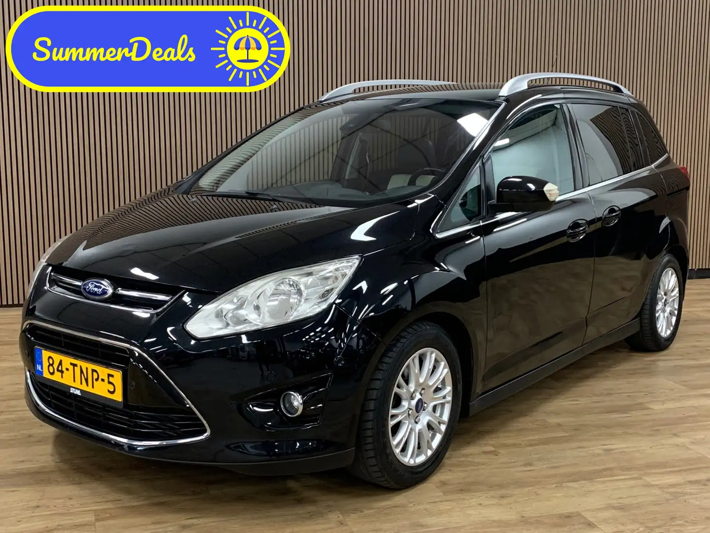 Ford Grand C-Max 1.6 EcoBoost Titanium|Camera|Navigatie|Panoramadak Zwart - 1