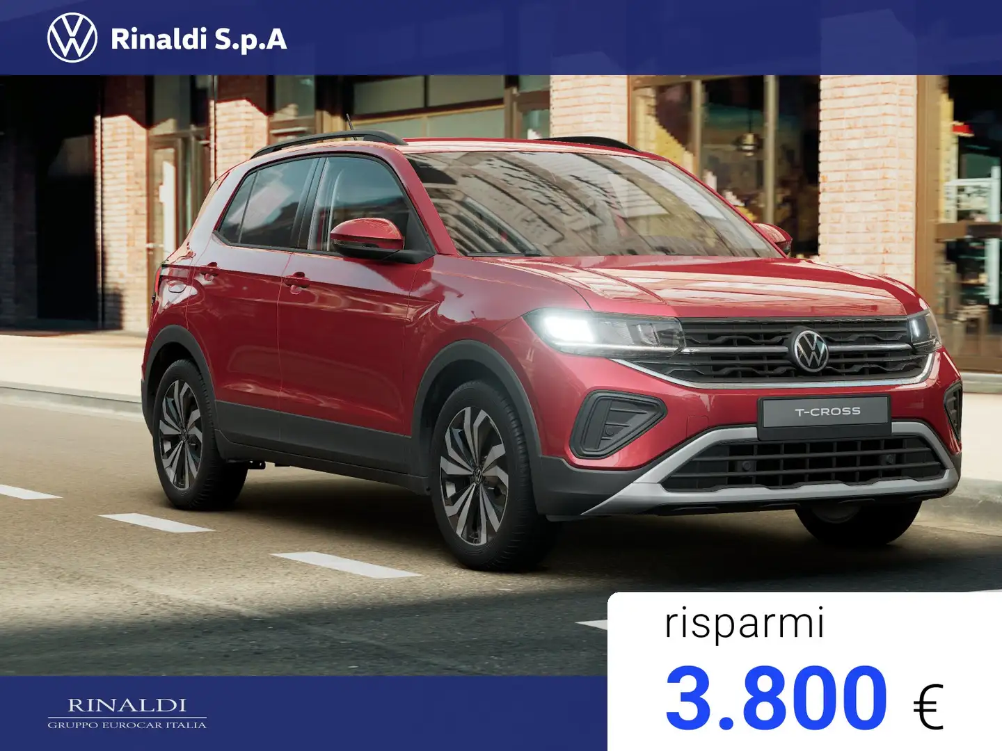 Volkswagen T-Cross 1.0 tsi edition plus 95cv Rosso - 2