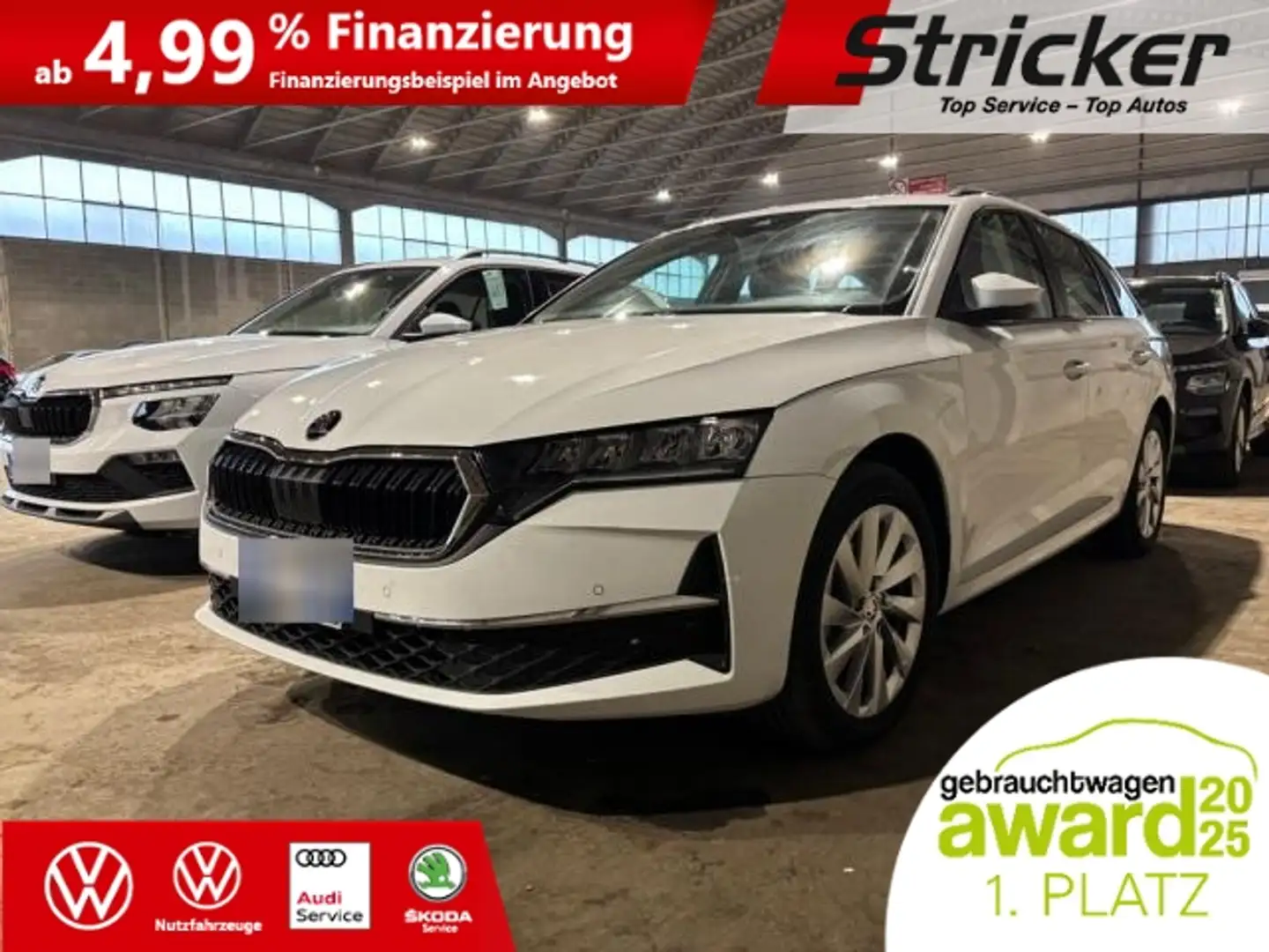 Skoda Octavia Selection 2.0TDI DSG 299,-ohne Anzahlung Navi ACC Weiß - 2