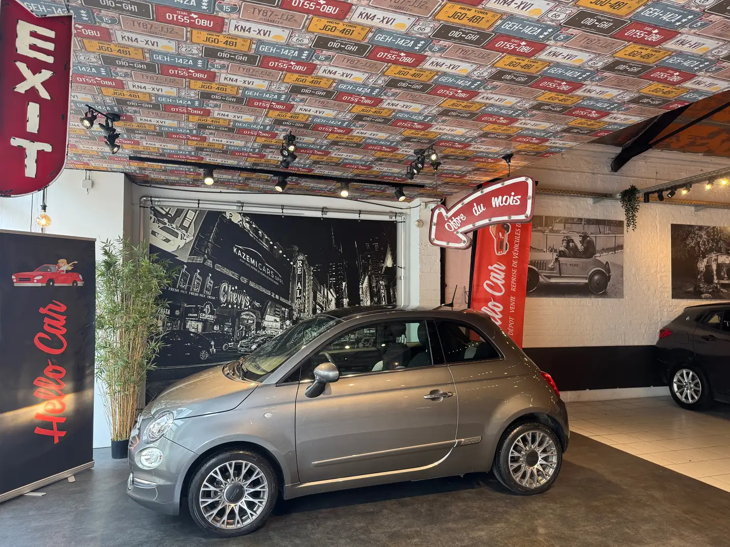 Fiat 500 1.2 * BOITE AUTO * CUIRS * 19.000 KM ! * CARPLAY Синій - 1