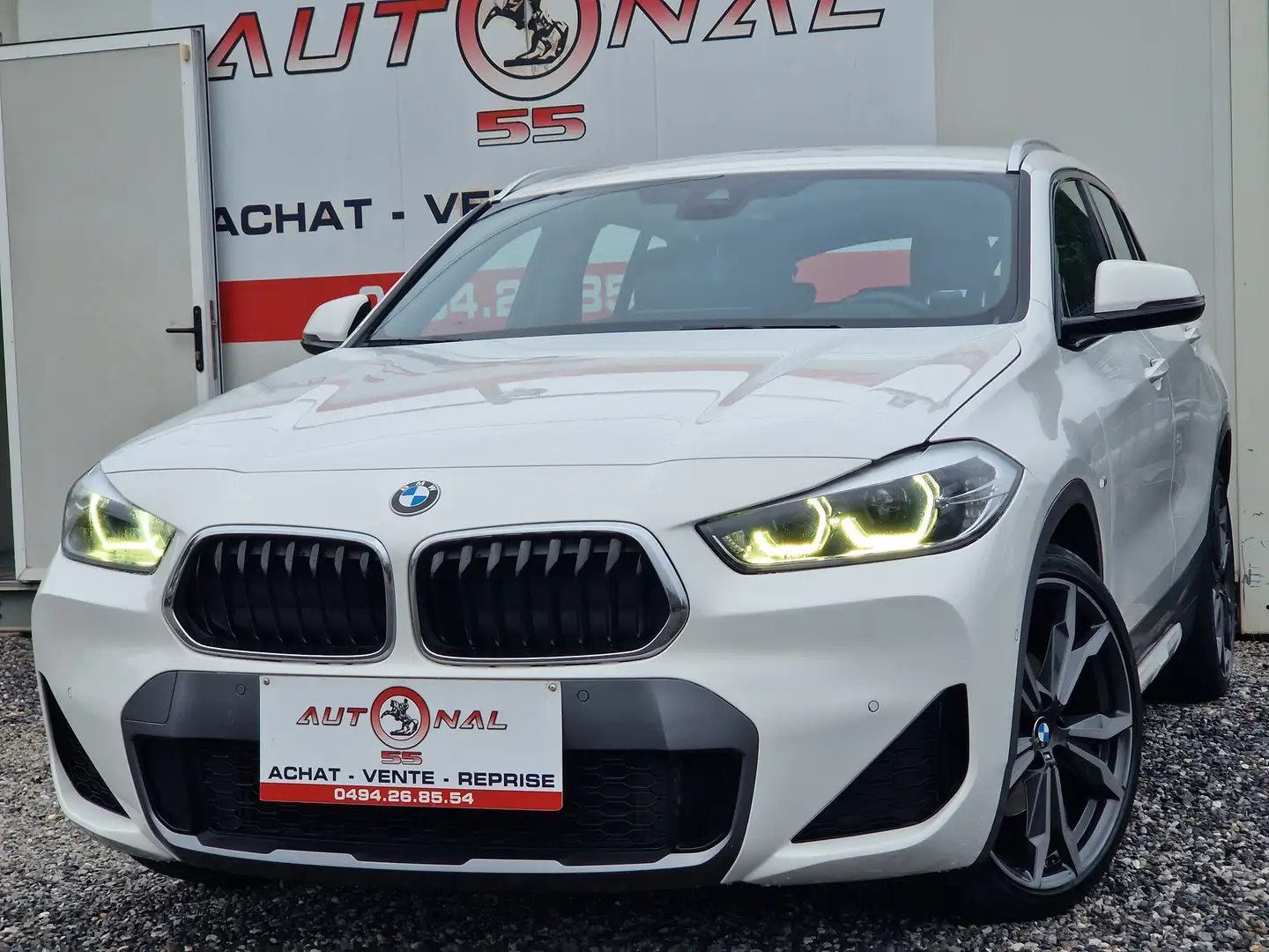 BMW X2 1.5iAS sDrive18 PACK M SPORT*1 MAIN*XENON*CARPLAY Blanc - 1