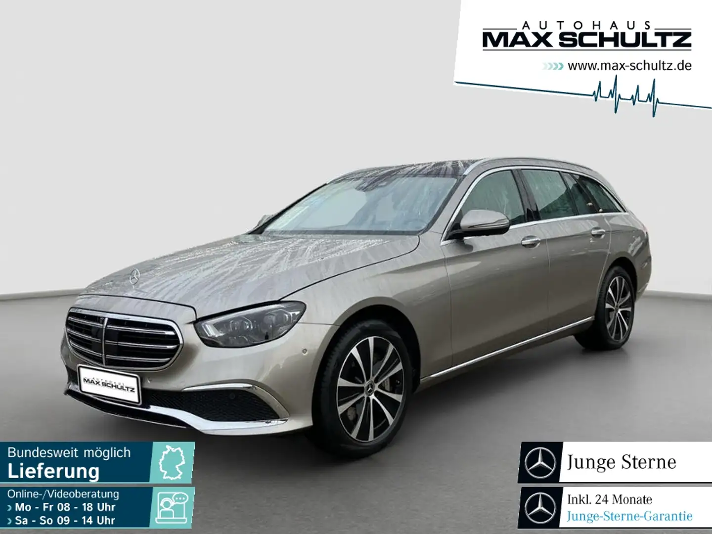 Mercedes-Benz E 300 de T 4M PSD*AHV*HUD*DISTR*MEMORY*BURMESTER Argent - 1