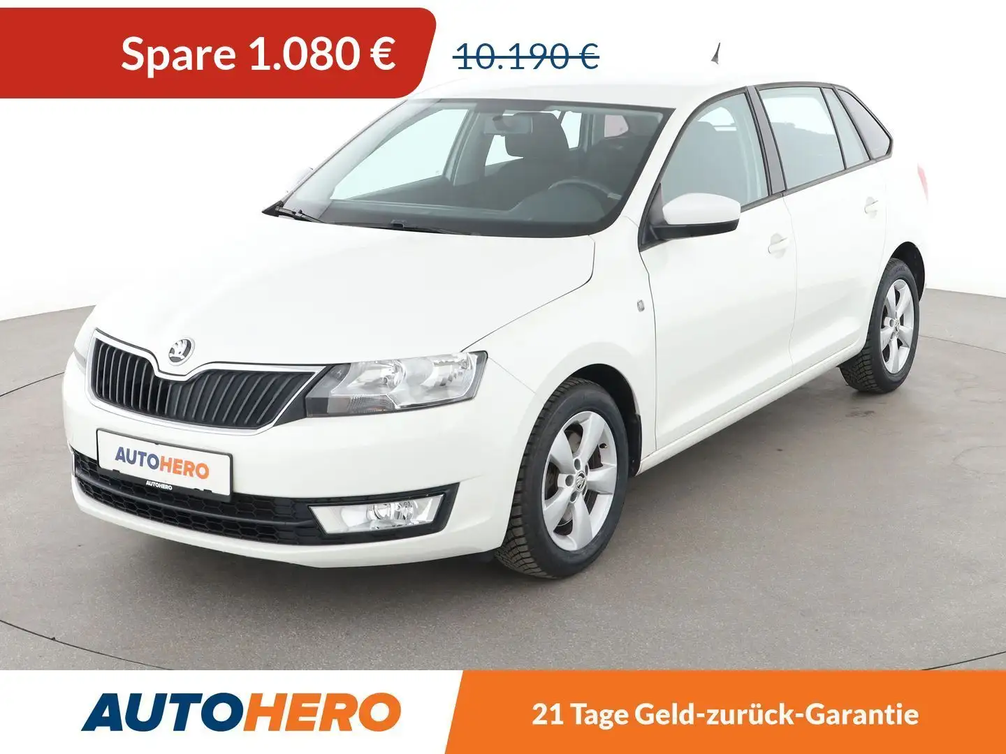 Skoda Rapid/Spaceback 1.2 TSI Ambition*PDC*SHZ*KLIMA*GARANTIE* Weiß - 1
