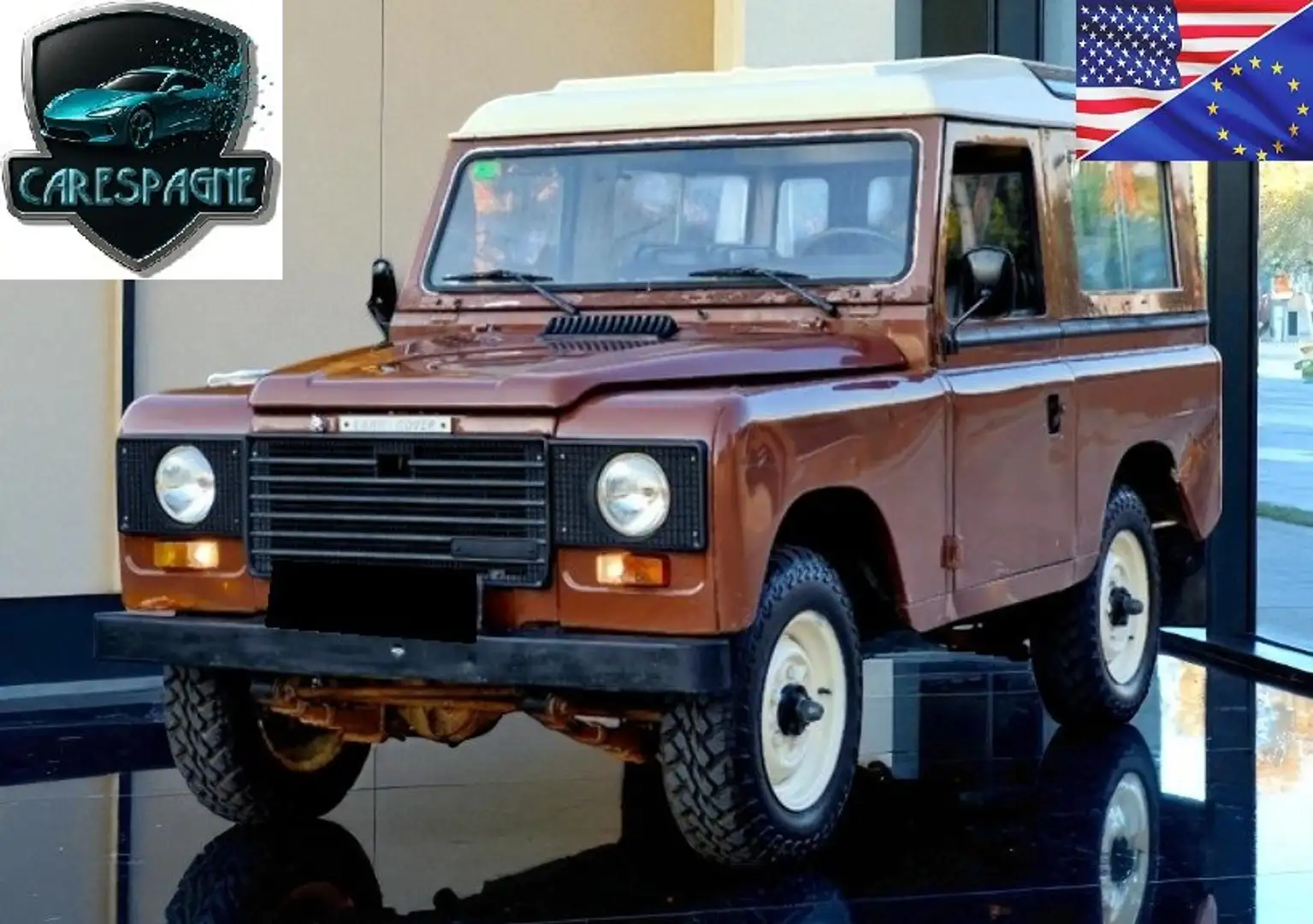 Land Rover Defender Santana 2.3d 88 65 HP  7 Places Rouge - 1