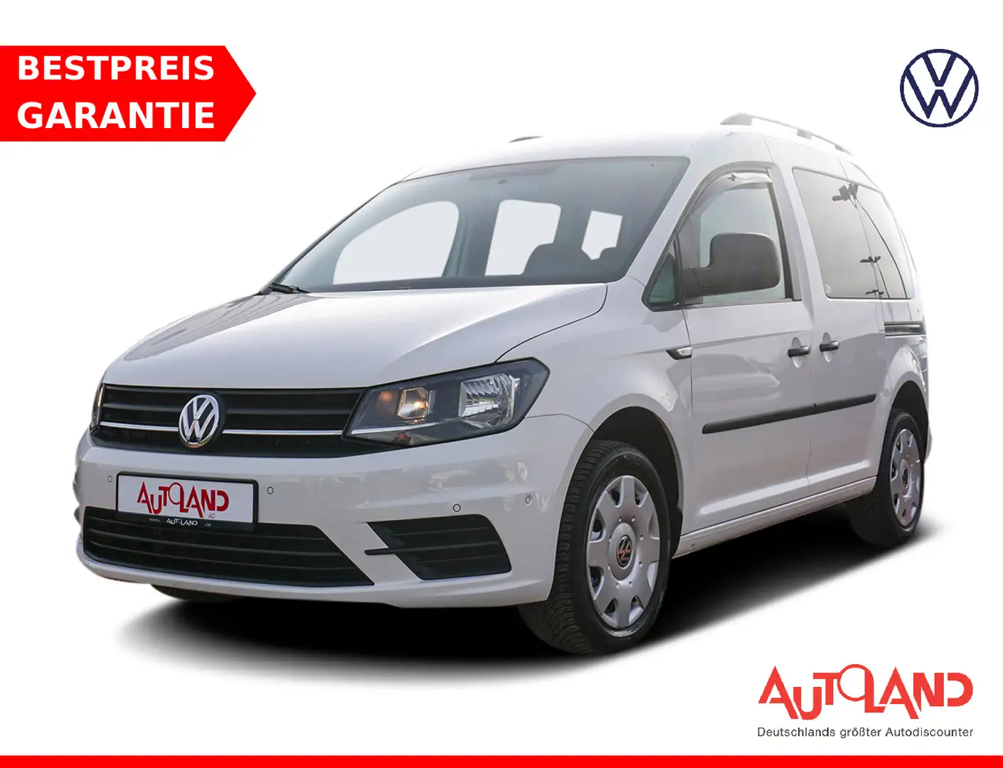 Volkswagen Caddy 1.4 TSI PDC Freisprechanlage Klima Navi Weiß - 1