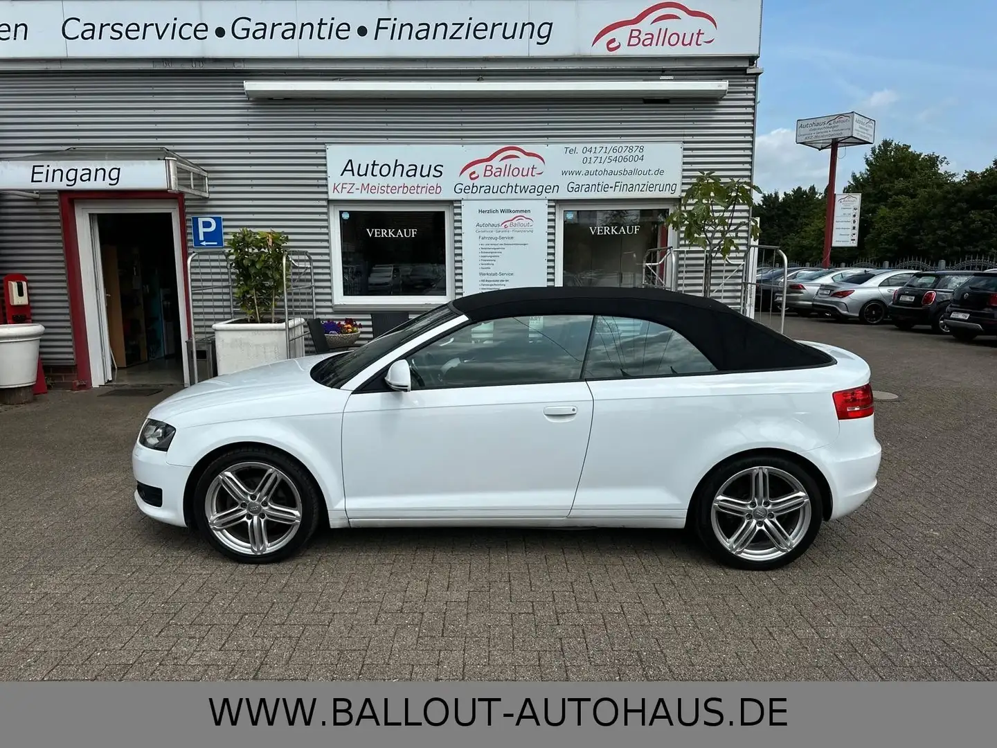 Audi A3 Cabriolet*BI-XENON*LEDER*AHK*SHZ*KLIMA*NAVI* Weiß - 1