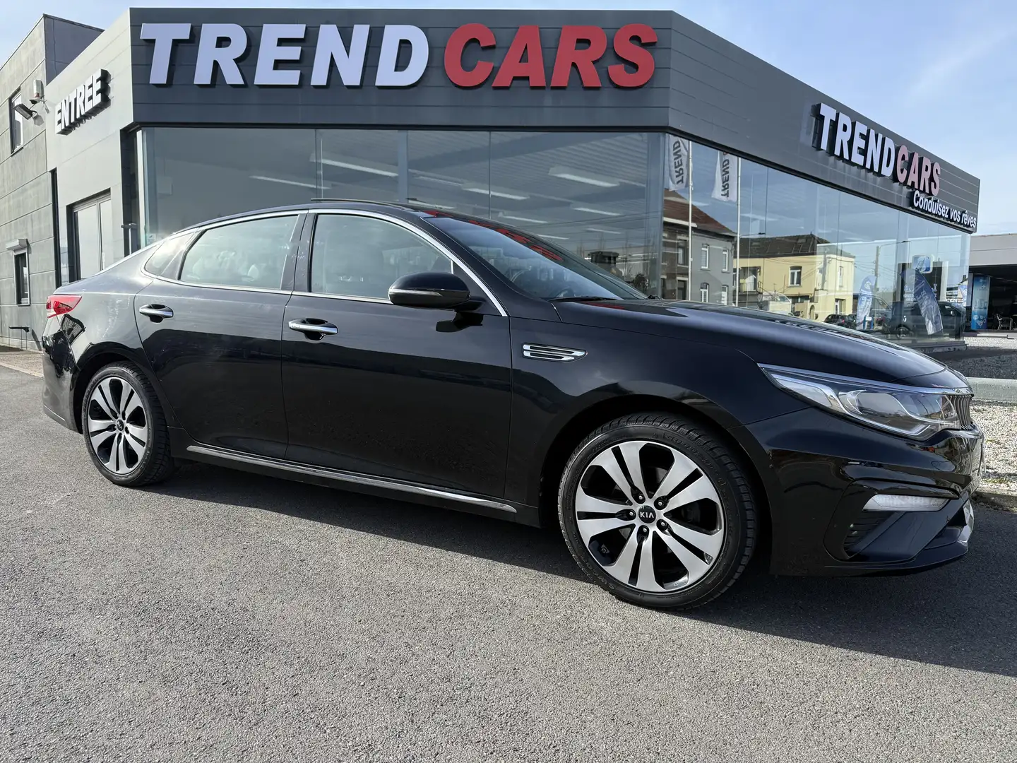 Kia Optima 1.6 CRDi AUTO TOIT PANO CUIR CAM CARPLAY GAR.04/26 Zwart - 2
