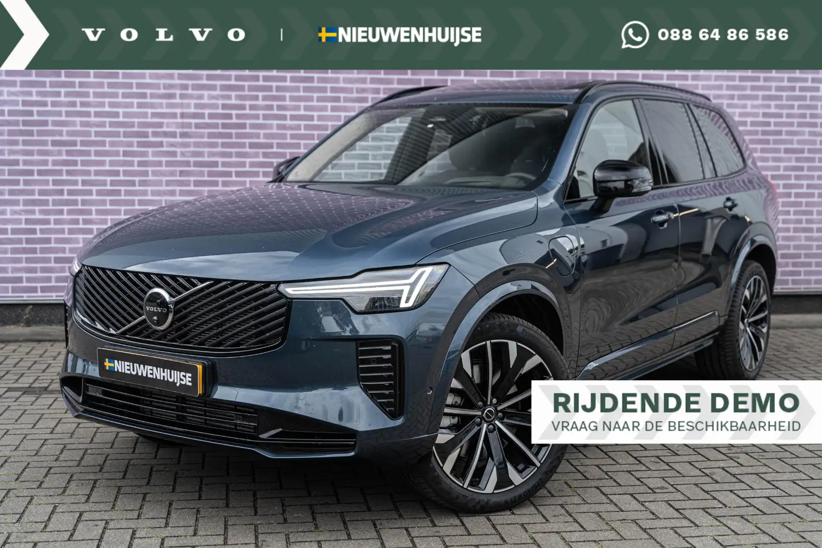 Volvo XC90 T8 Plug-in hybrid AWD Ultra Dark | 7-Zits | Google Blauw - 1