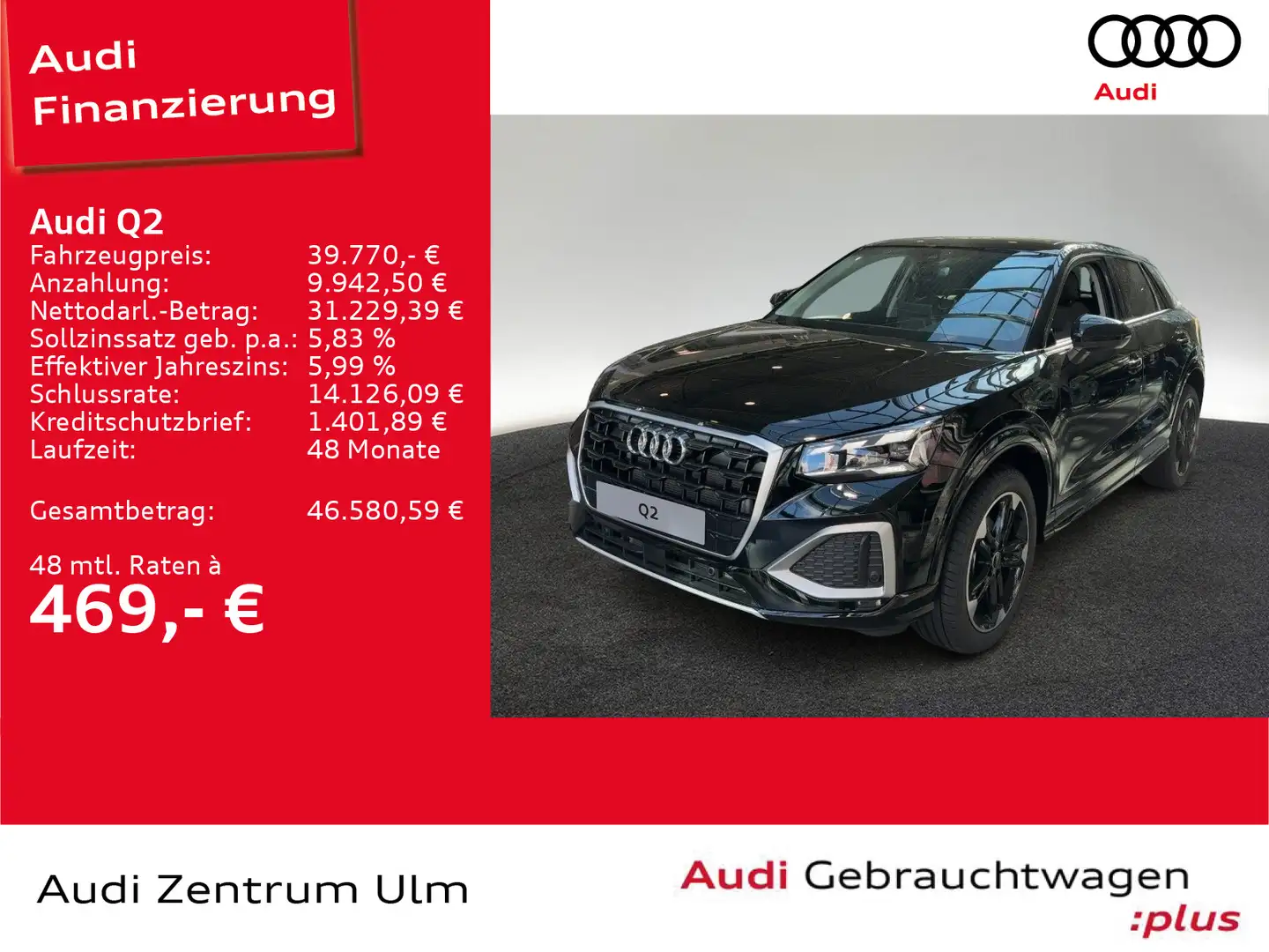Audi Q2 advanced 35 TFSI 18 AHK MATRIX PANO 5J.GAR. Schwarz - 1
