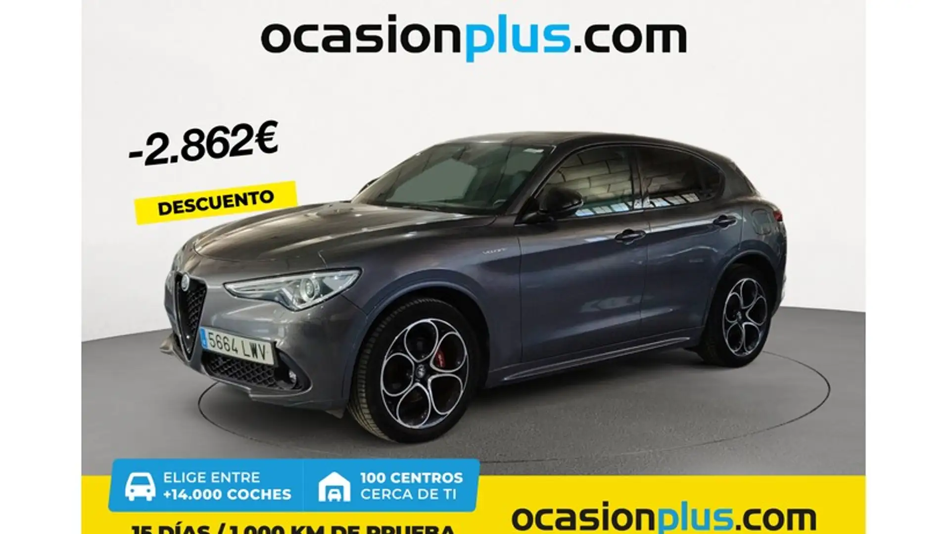 Alfa Romeo Stelvio 2.2 Veloce Q4 210 Aut. Schwarz - 1