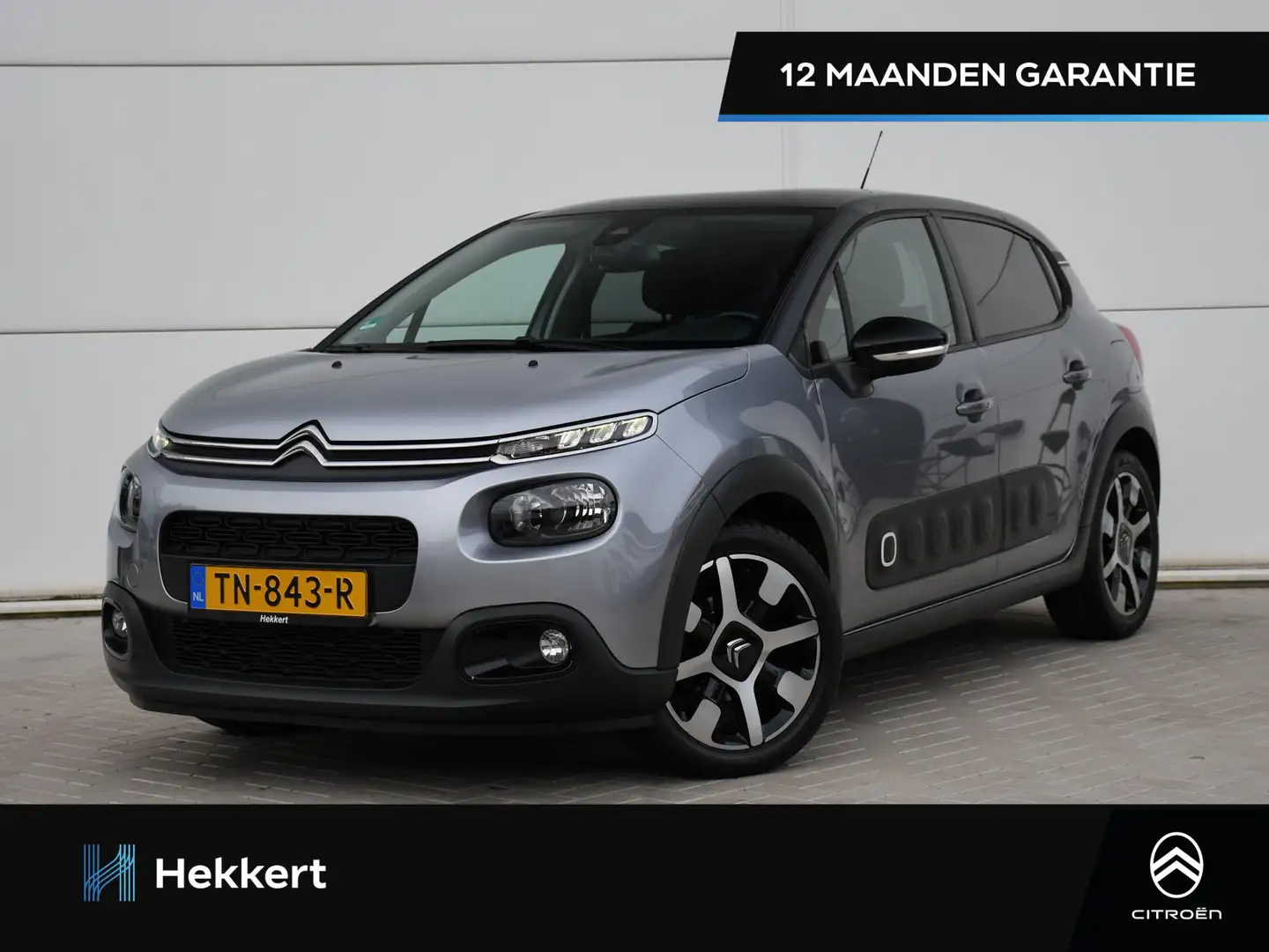 Citroen C3 Shine 1.2 PureTech 110pk Automaat DAB | NAVI | APP Grijs - 1