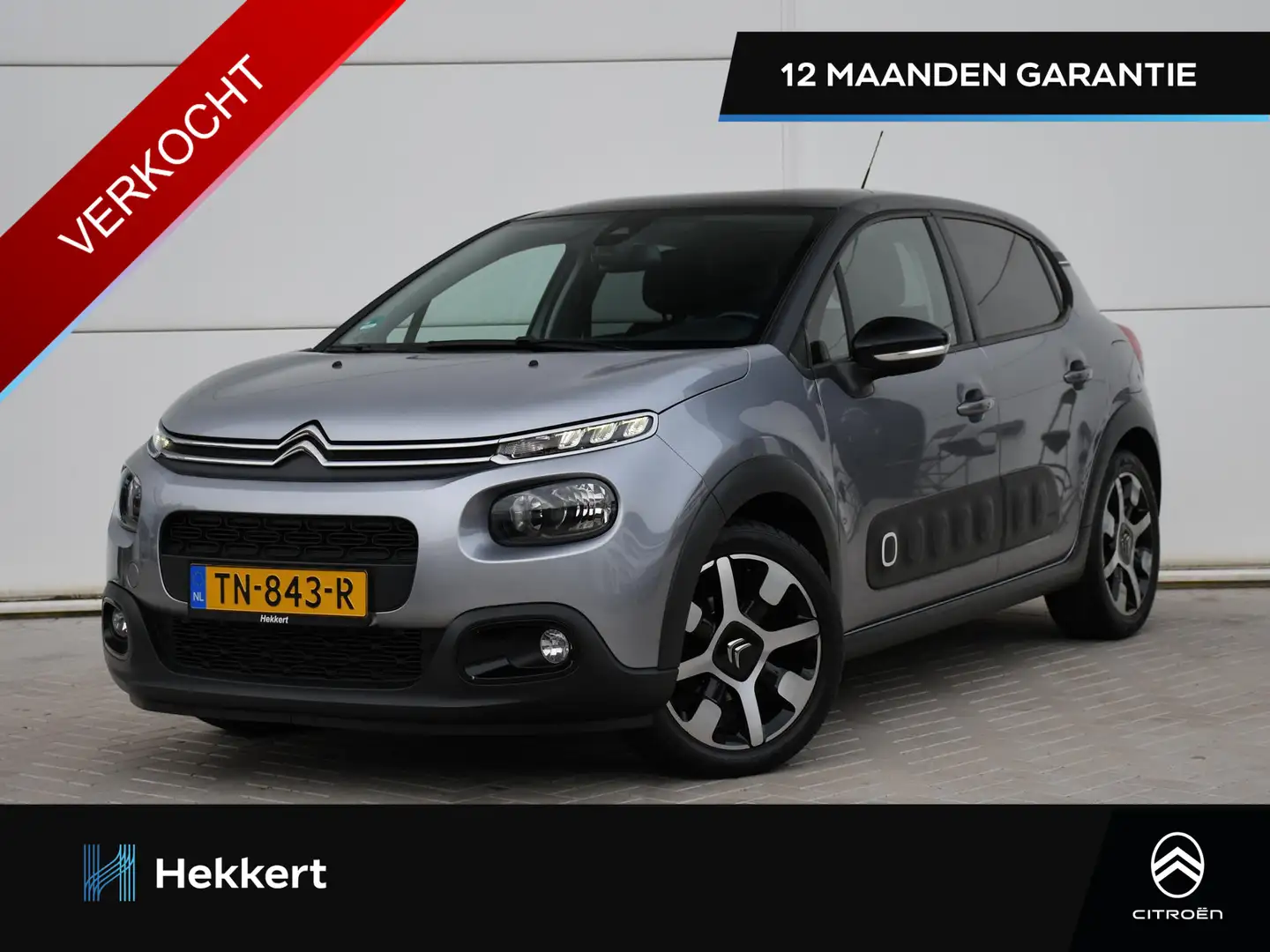 Citroen C3 Shine 1.2 PureTech 110pk Automaat DAB | NAVI | APP Gris - 1