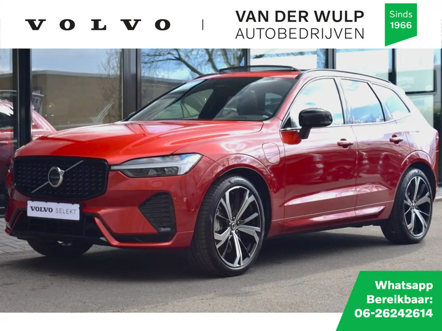 Volvo XC60 T6 350pk AWD Plus Dark | Luchtvering | 360 | Harma Rood - 1