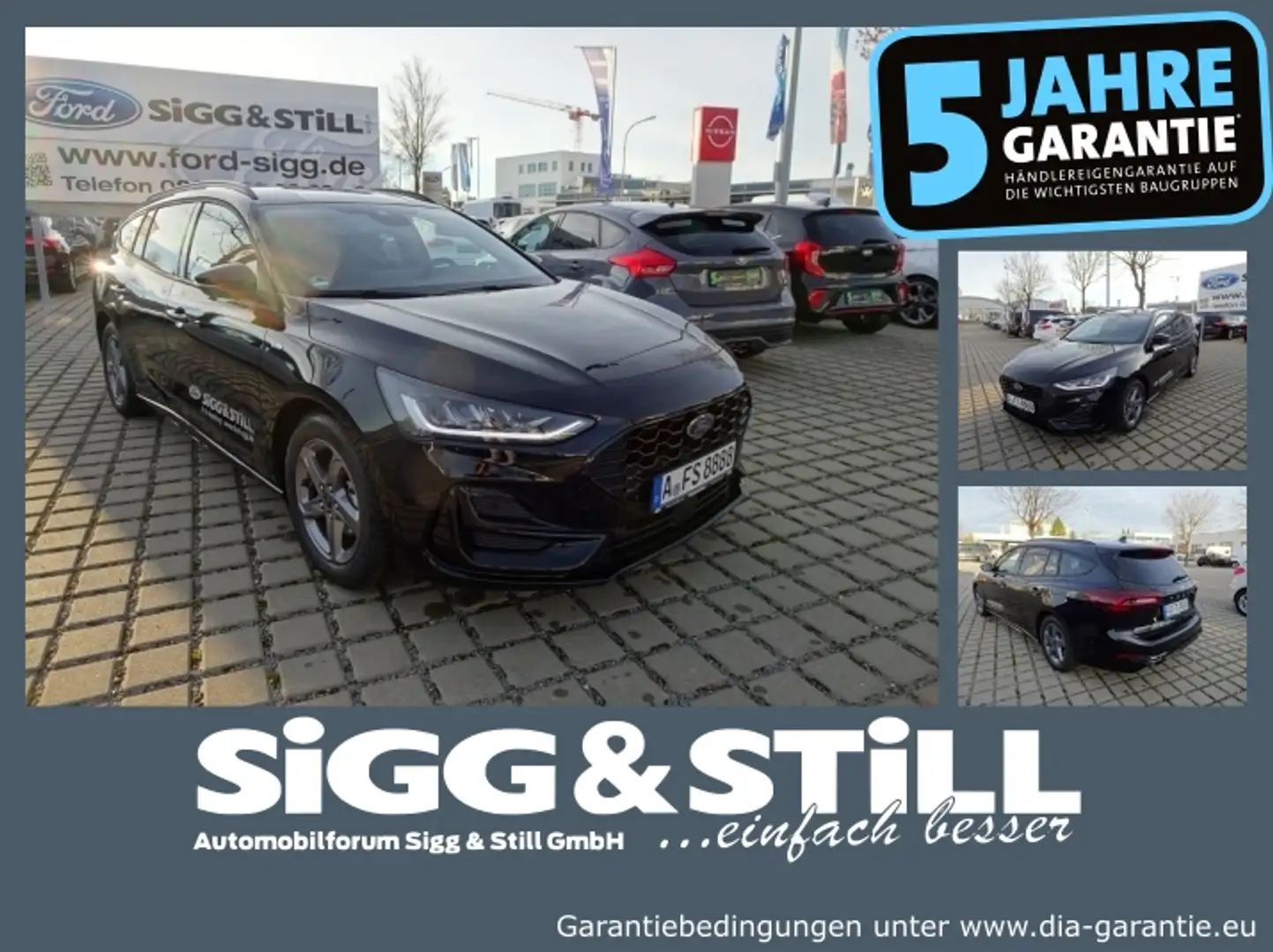 Ford Focus ST-Line X 1.0I NAVI*iACC*LED*SHZ*PDC*CAM Schwarz - 1
