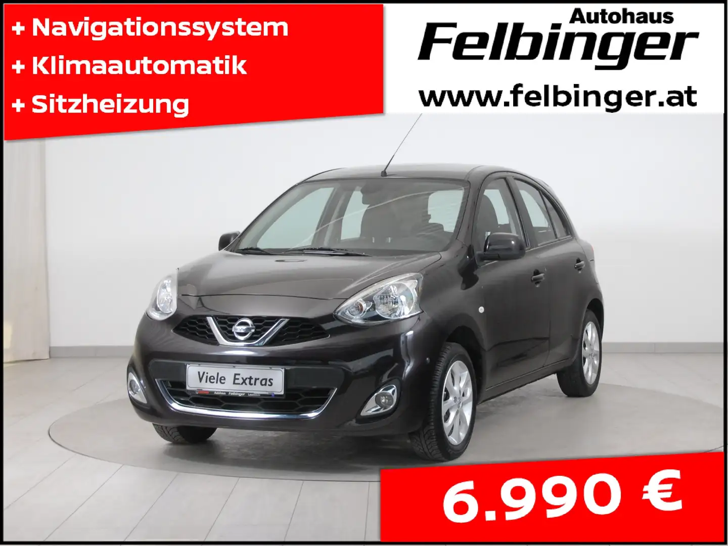 Nissan Micra Acenta 1.2 *Sitzheizung, Navigation, Klimaautom.* Violett - 1