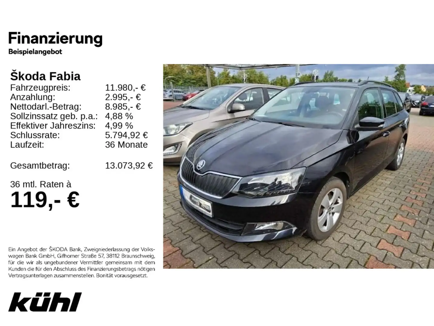 Skoda Fabia Combi 1.2 TSI Style LED,Klima Noir - 1