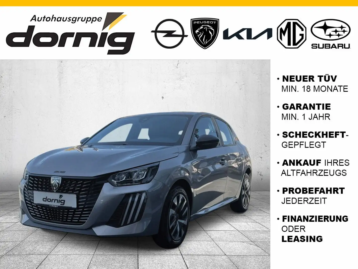 Peugeot 208 STYLE PureTech 100 Silber - 1