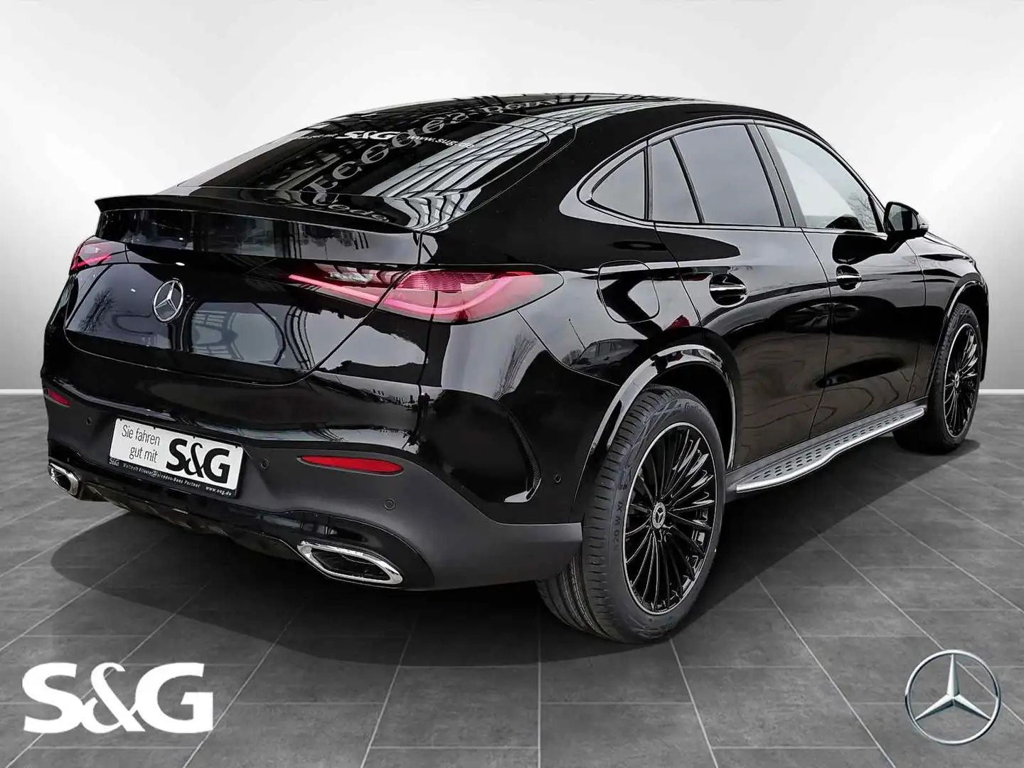 Mercedes-Benz GLC 300 d 4M Coupé AMG MBUX+360°+Pano+HUD+AHK+20 Schwarz - 2