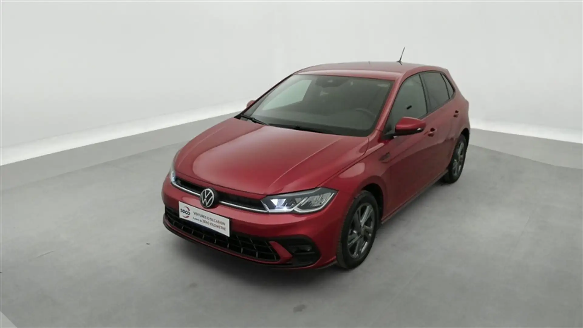 Volkswagen Polo 1.0 TSI R-Line FULL LED/CAMERA/CARPLAY/RADAR/JA17* Rood - 1