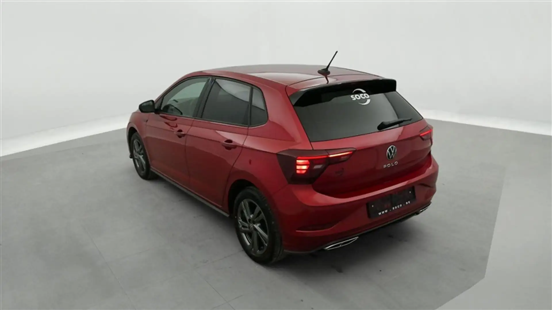 Volkswagen Polo 1.0 TSI R-Line FULL LED/CAMERA/CARPLAY/RADAR/JA17* Rood - 2