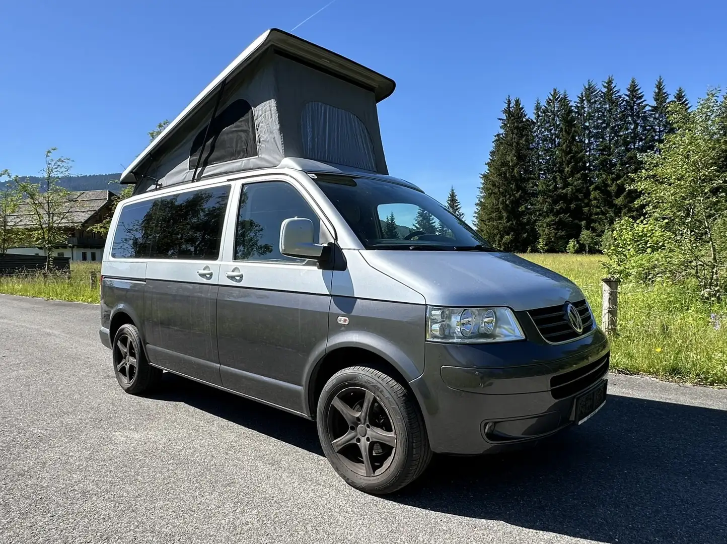 Volkswagen T5 1,9 Tdi Camper - Schlafdach - Bulli - Bicolor Grau - 1