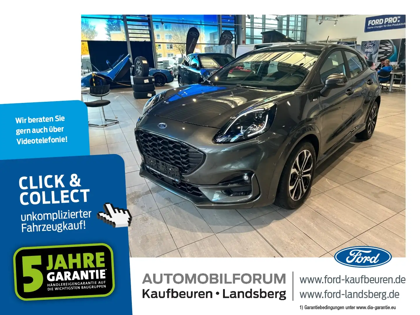 Ford Puma 1.0 EcoBoost ST-Line Design LED Navi RFK Grau - 1