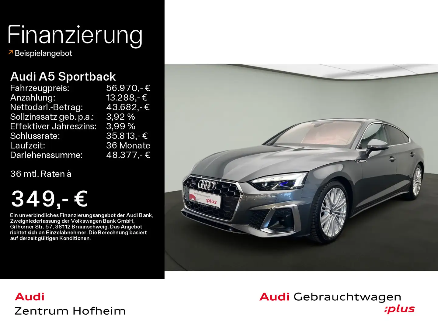 Audi A5 50 TDI qu S line Tip*Matrix*Virtual Szary - 1