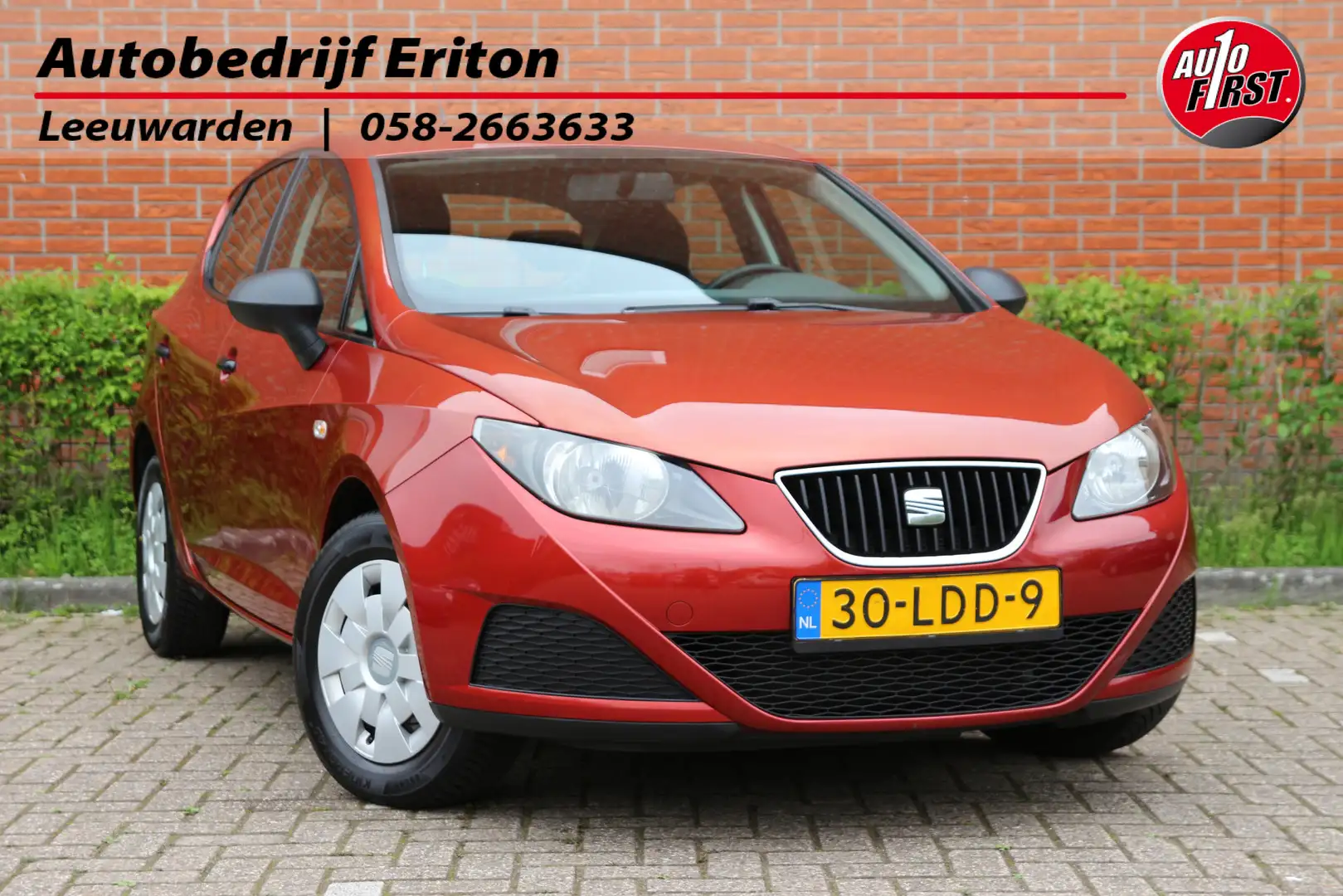 SEAT Ibiza 1.2 60pk Club | NL-auto | 5 deuren | Airco | Elek. Rouge - 1