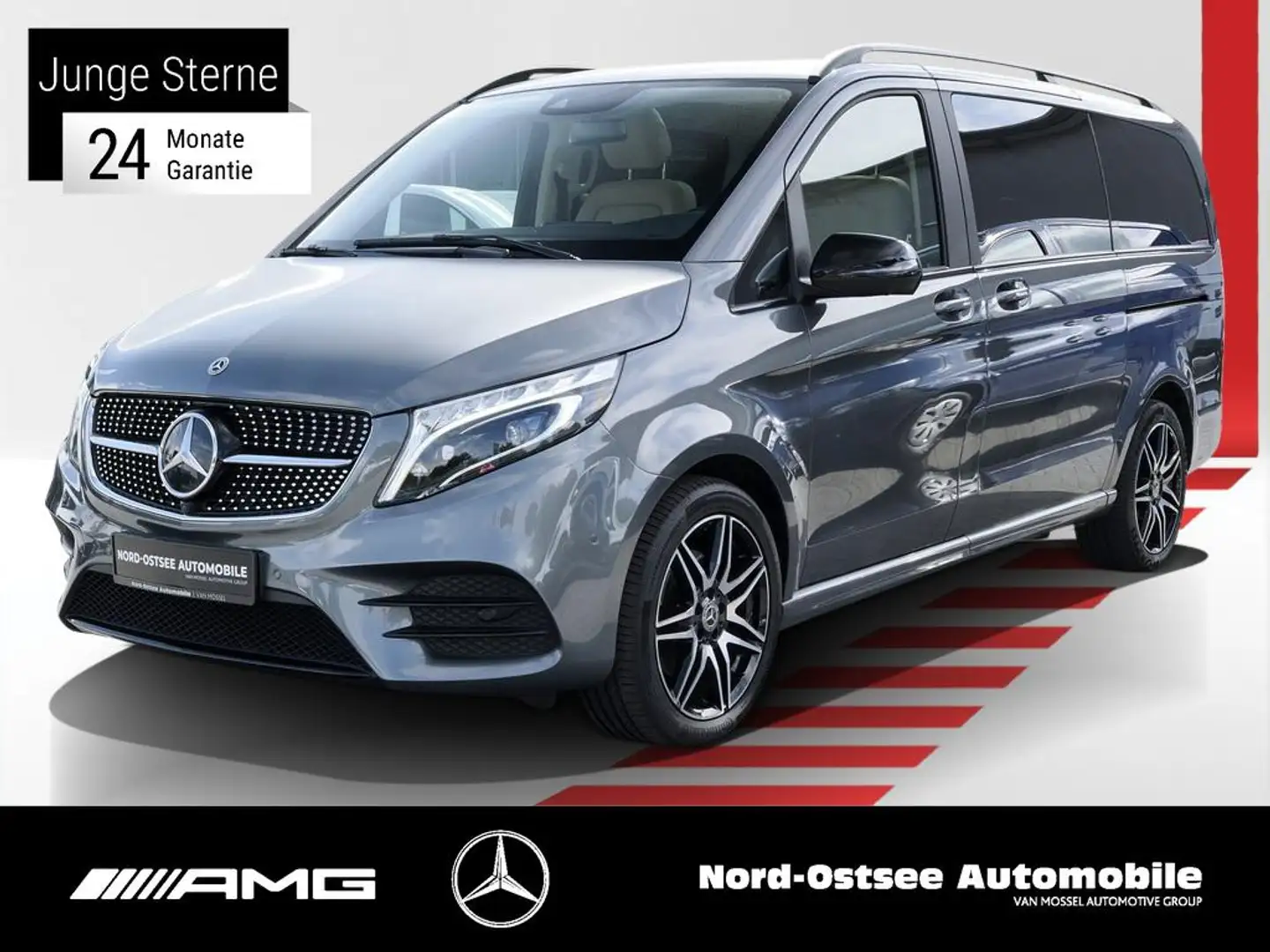 Mercedes-Benz V 300 EXCLUSIVE EDITION AMG 4MATIC PANO AHK 360° Gris - 1