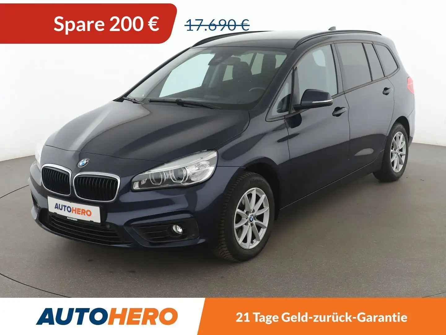 BMW 218 218i Gran Tourer Advantage Aut.*NAVI*LED*TEMPO*H&K Blau - 1