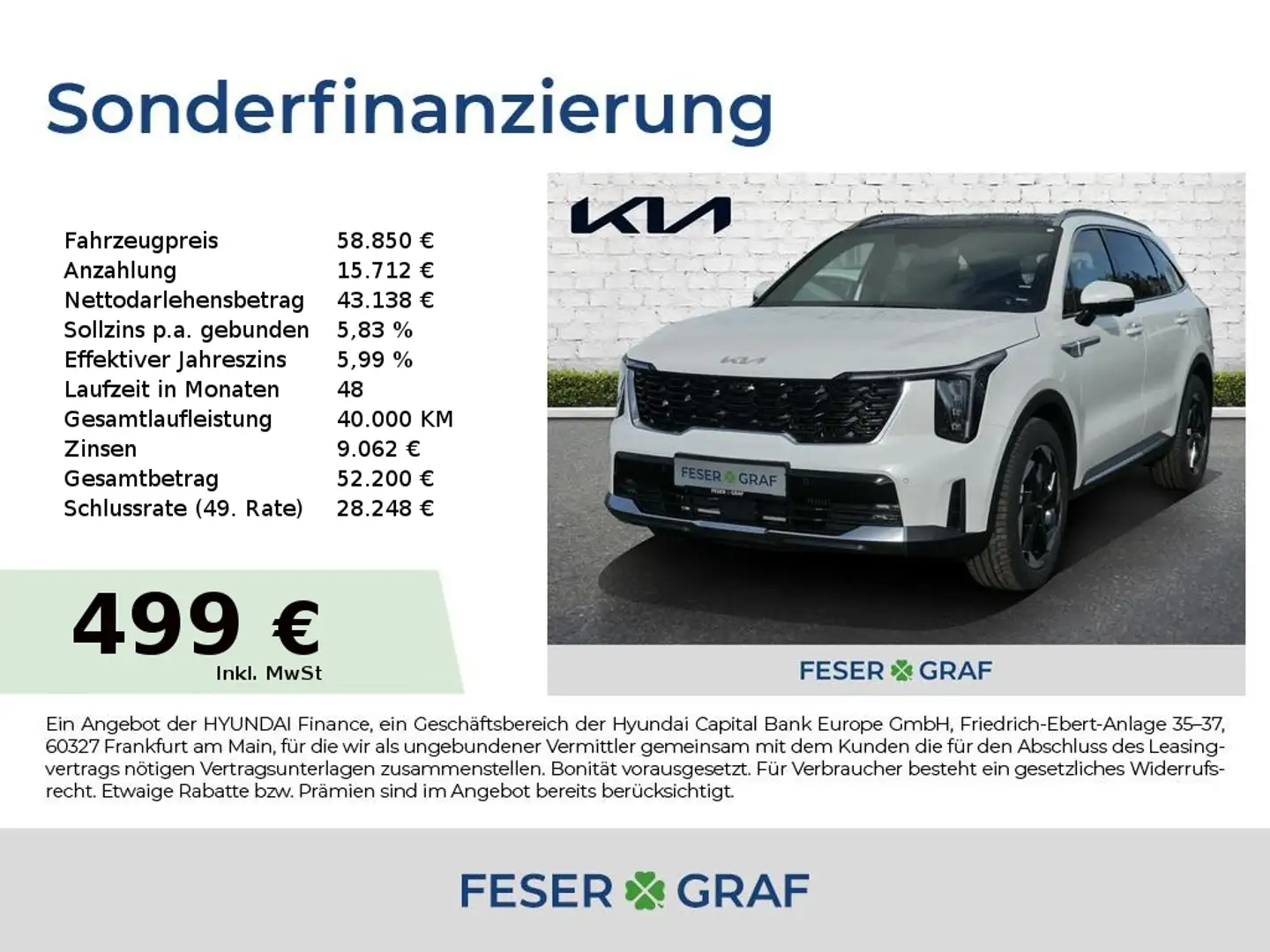 Kia Sorento PE 1.6T HEV AWD PLATINUM NAPPA Panorama Weiß - 1