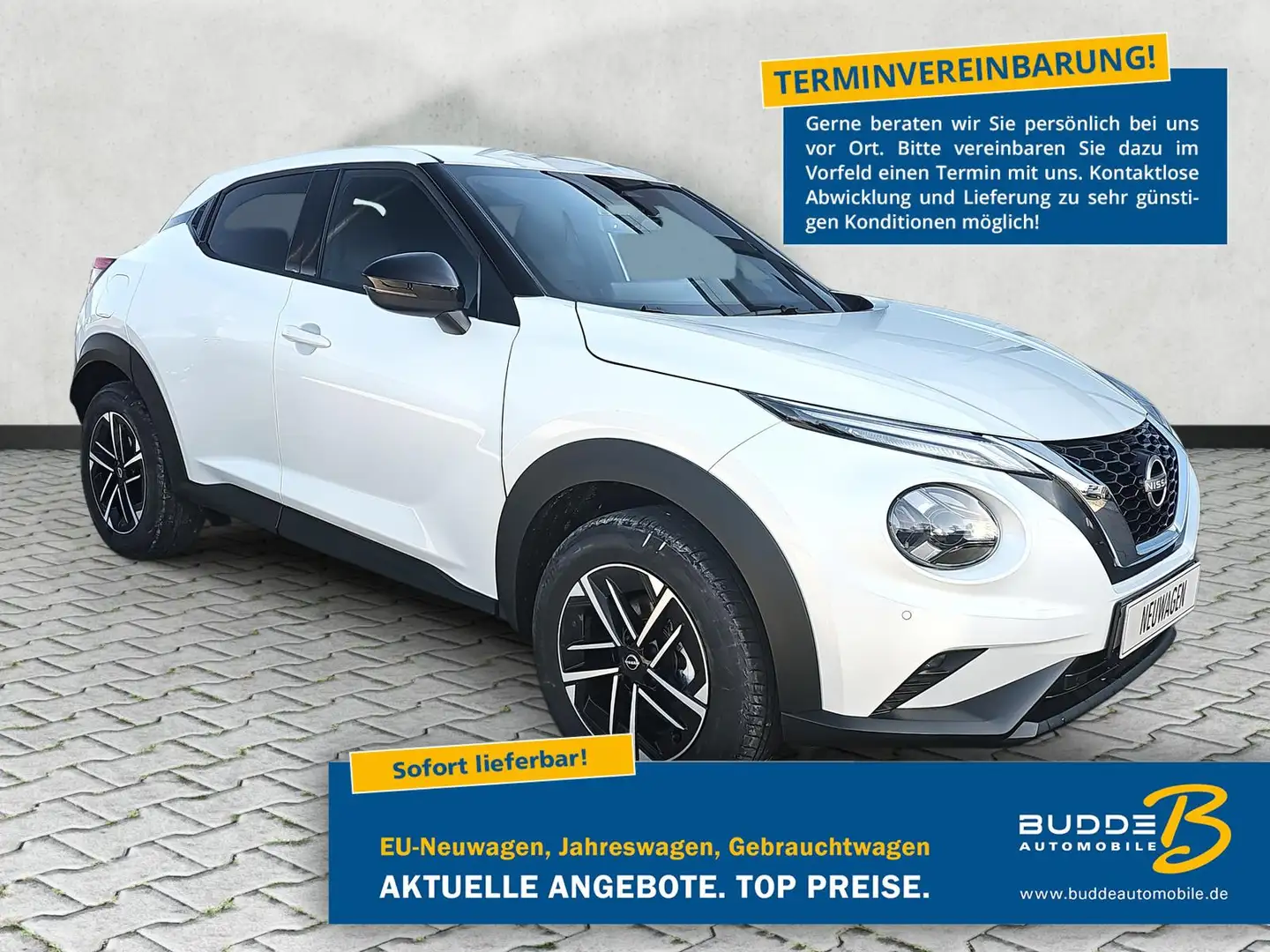 Nissan Juke 1.0 DIG-T N-connecta Autom.Keyless Entry&Go Bílá - 1