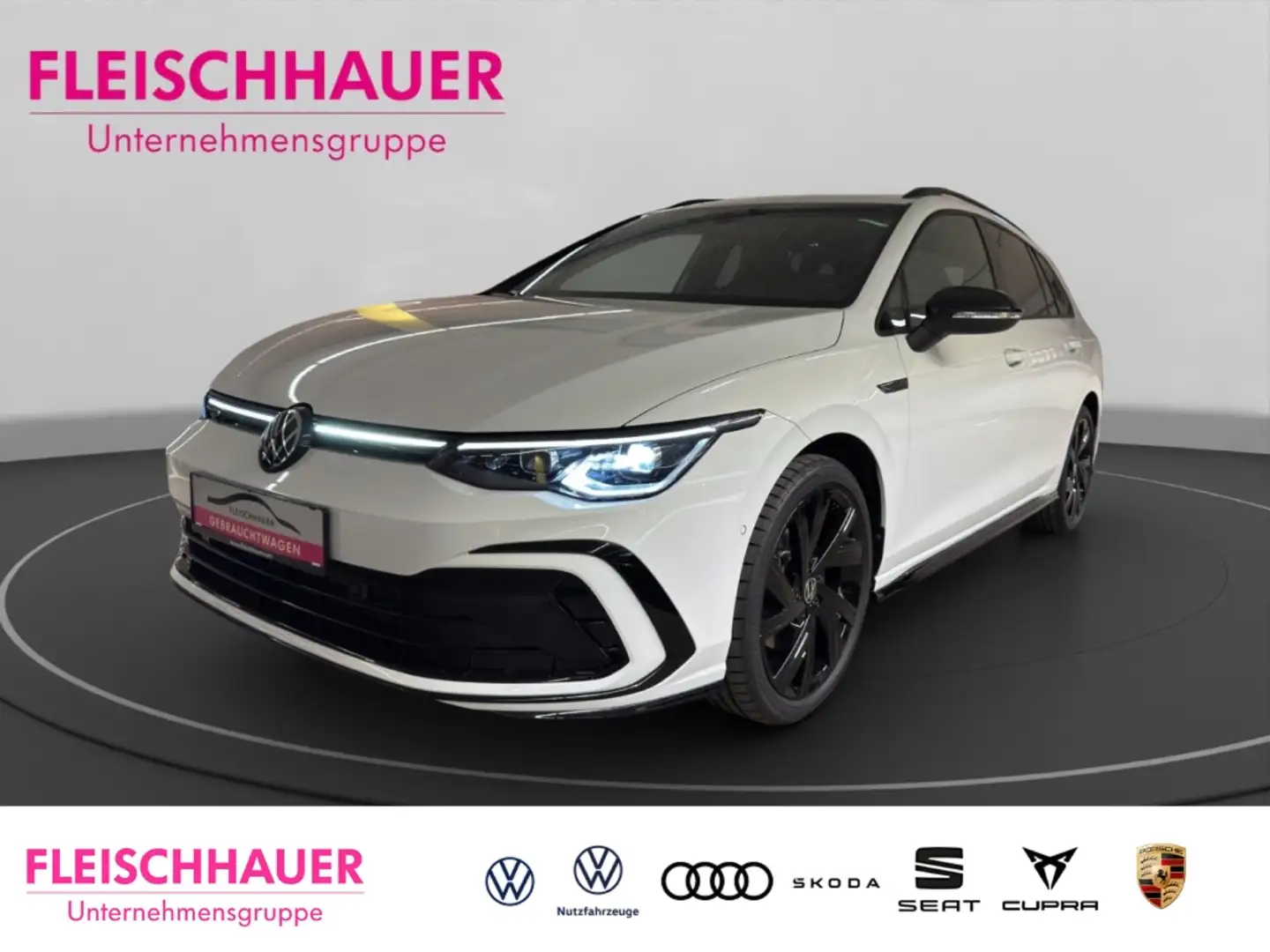 Volkswagen Golf Variant VIII 2,0l TDI R-Line ACC PANO NAVI HUD DCC Weiß - 1