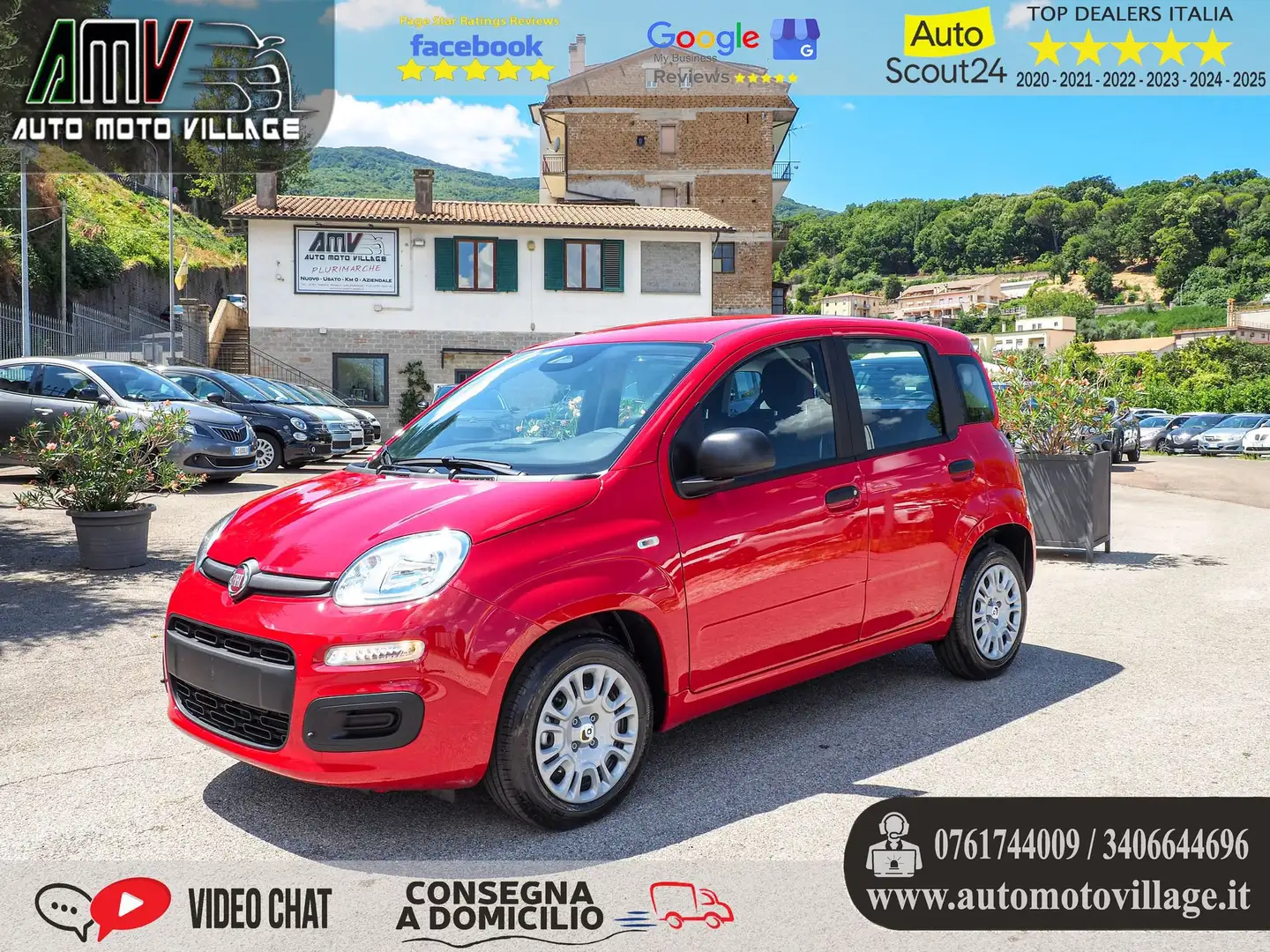 Fiat Panda 1.0 FireFly S&S Hybrid PREZZO REALE Rosso - 1