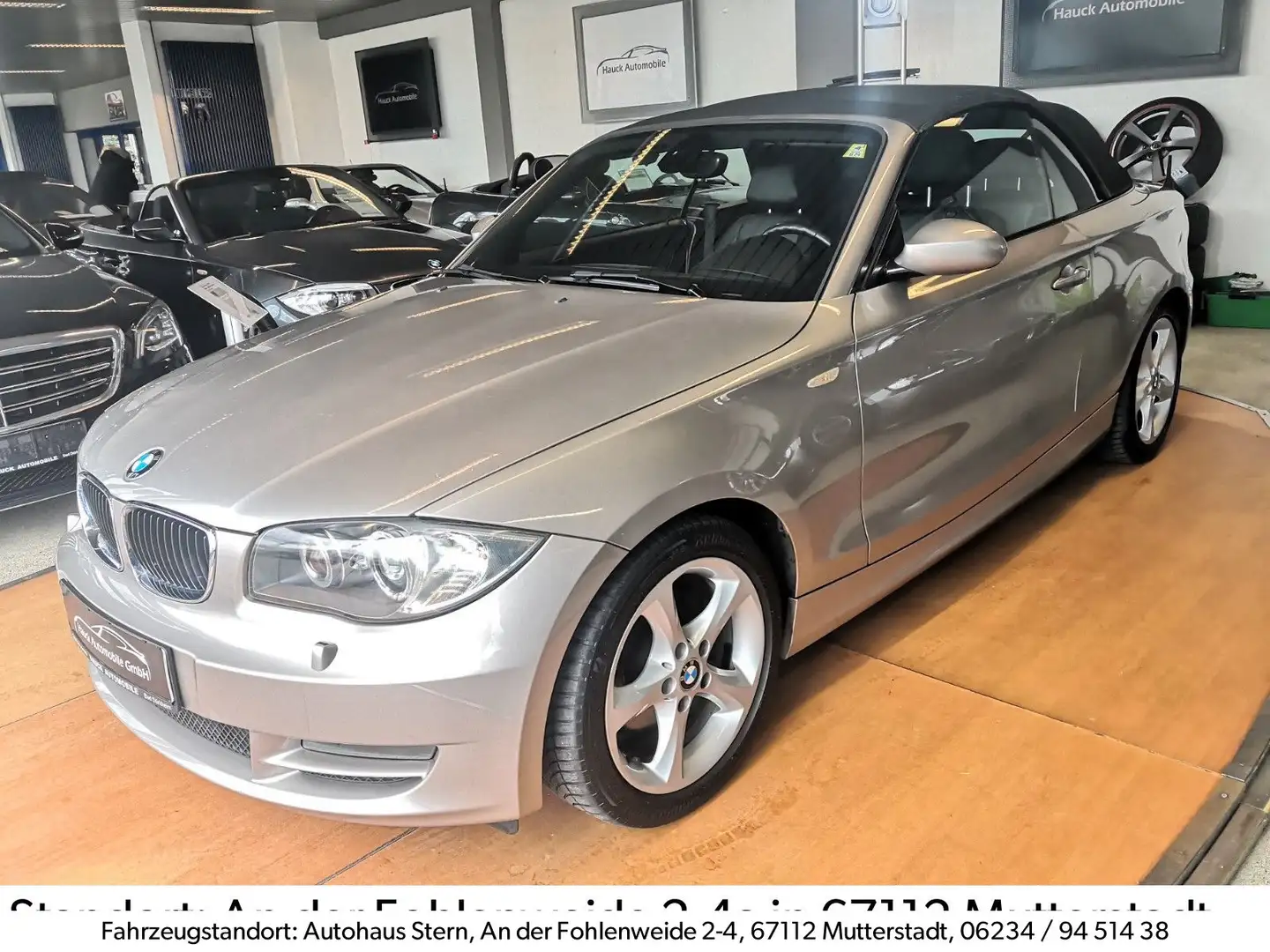 BMW 120 i Cabrio/SH/SHZ/PDC/TSGS/Leder/AHK/ Plateado - 1