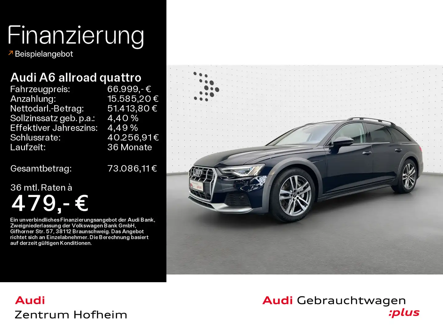Audi A6 allroad 55 TDI tip*Standh*Matrix*Virt Blau - 1