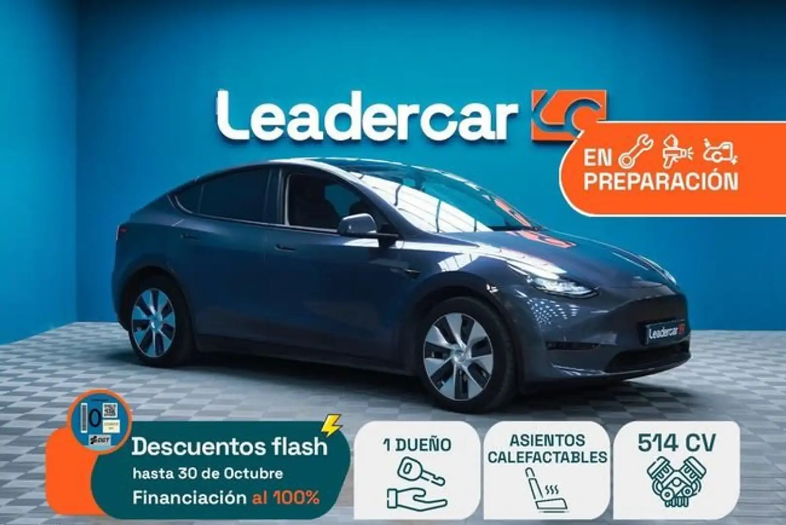 Tesla Model Y DUAL MOTOR GRAN AUTONOMíA 4WD Azul - 1