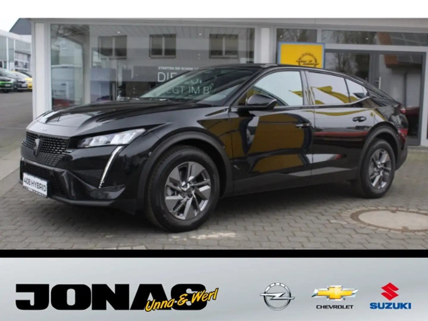 Peugeot 408 Allure 1.2 HYBRID AHK, R-Kamera 360, Sitzheizung Schwarz - 1