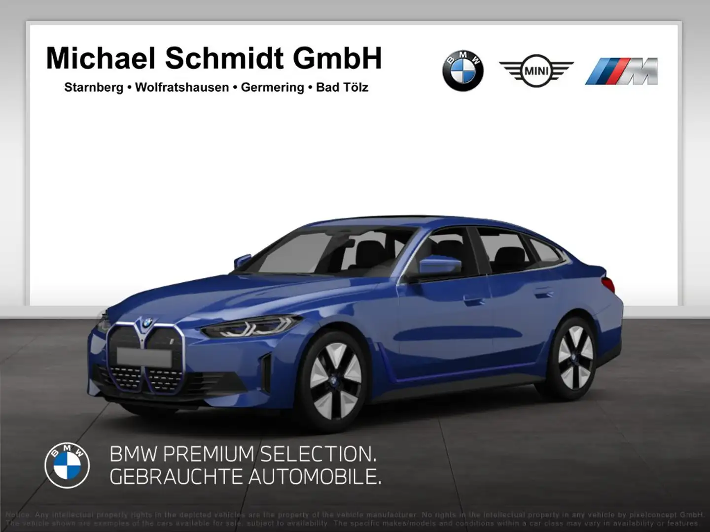 BMW i4 xDrive40 Gran Coupé 443€ netto/mtl.*M Sportpaket P Blau - 1