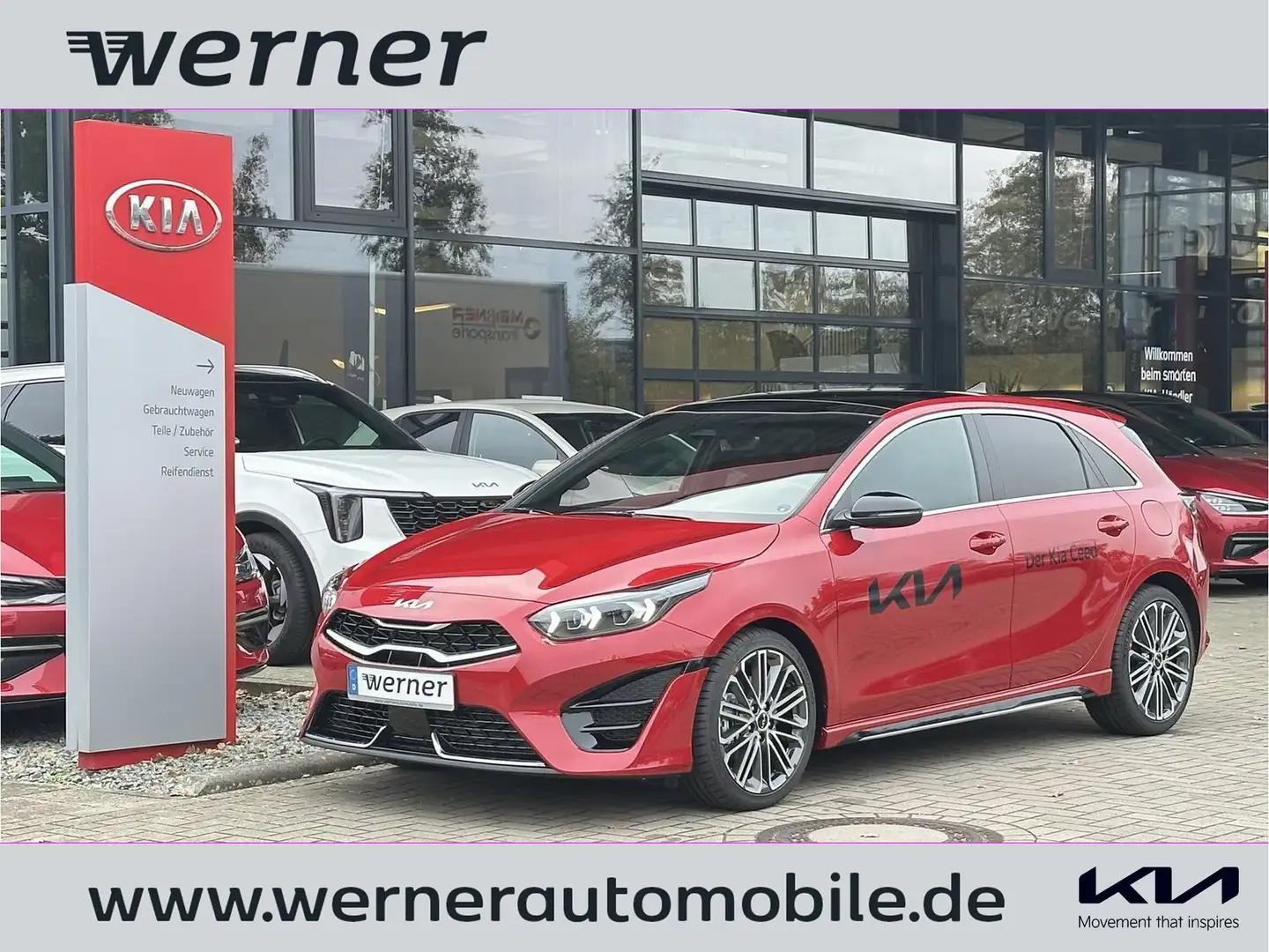 Kia Ceed 1.5 T GT-Line DCT TEC LEDER GD 18Z SPORTABG Rouge - 1