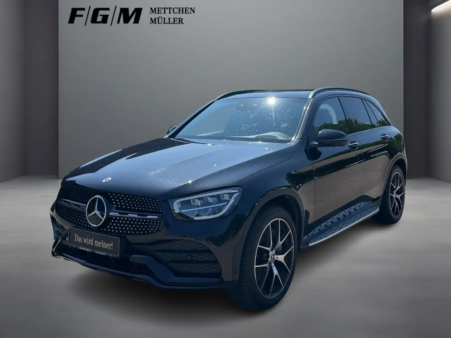 Mercedes-Benz GLC 300 de 4M AMG Line HUD|KeyGo|S-Dach|TWA|360 Noir - 1