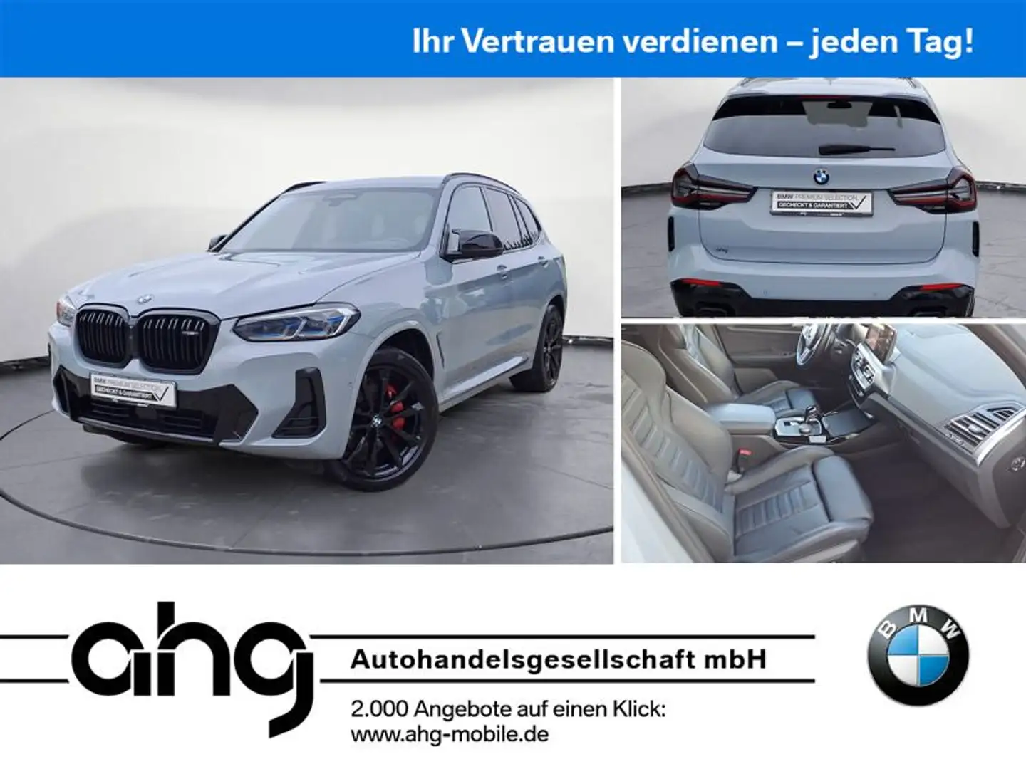 BMW X3 M d Navi ACC 360° Standhzg. Laser HiFi Gris - 1