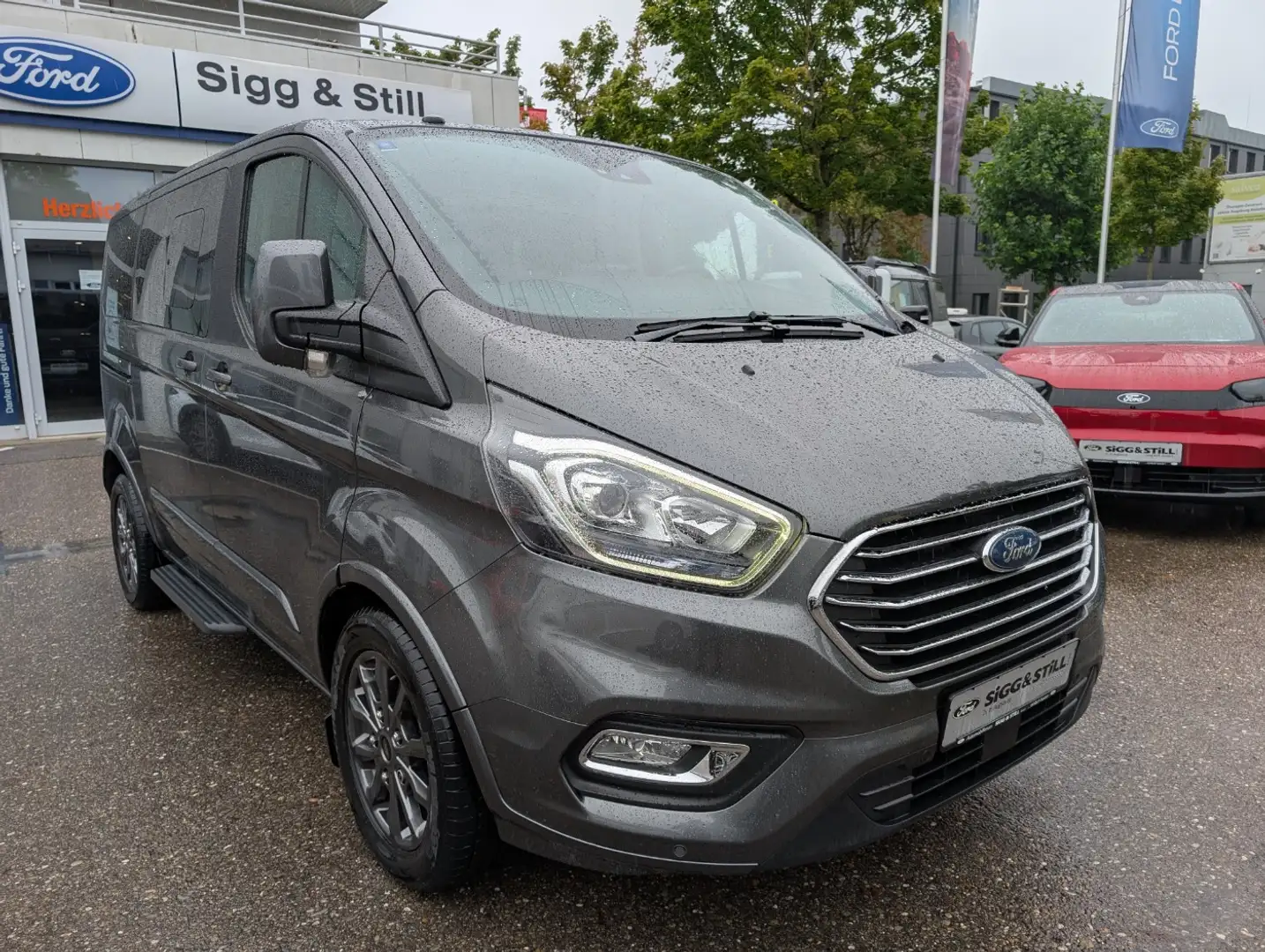 Ford Tourneo Custom 310 L1 Titanium 8-SI*AHK*NAV*STANDH Gris - 1
