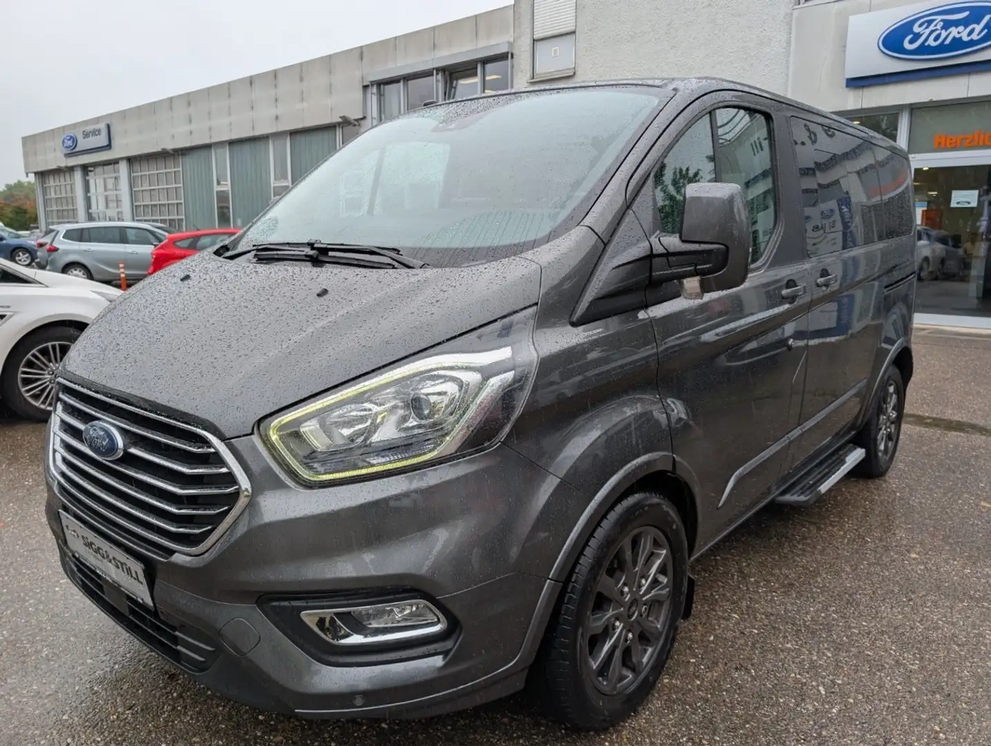 Ford Tourneo Custom 310 L1 Titanium 8-SI*AHK*NAV*STANDH Gris - 2